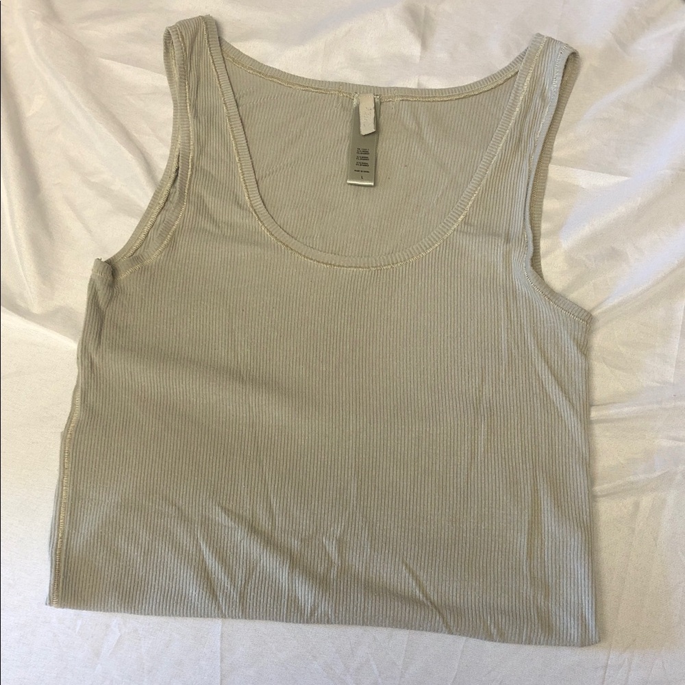 SKIMS Ribbed Tank Top - Light Gray